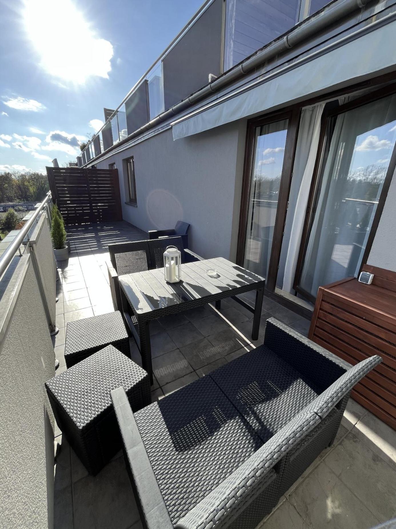 Appartamento Apartament Z Tarasem Oraz Podziemnym Parkingiem Cracovia Esterno foto
